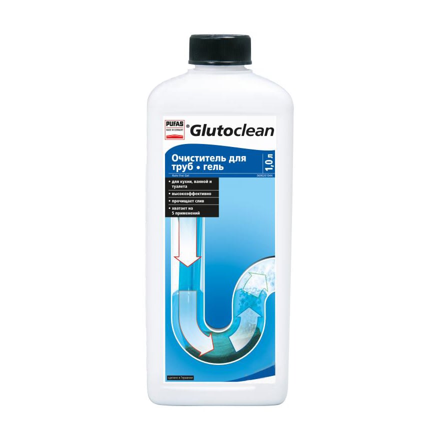 Очищувач-гель для труб Glutoclean, 1 л